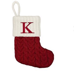 CHRISTMAS | Mini Monogrammed Stocking ‘K’